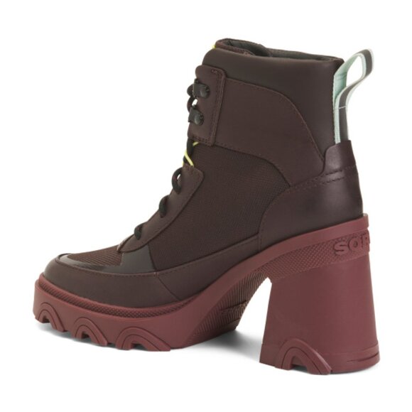 NEW SOREL Waterproof Brex Heeled Chelsea Leather Booties for women cinder 663mn - Picture 10 of 10